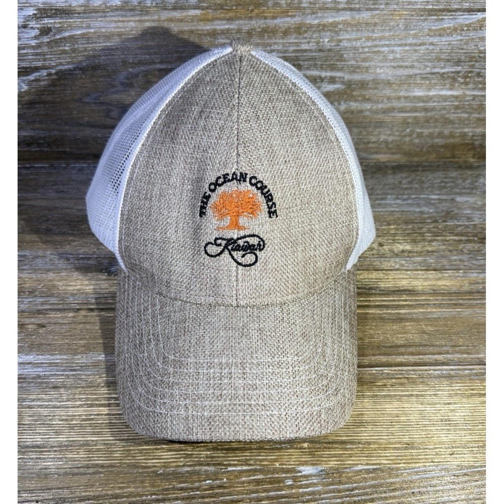 Ahead Kiawah Island Resort The Ocean Course Trucker Hat Classic Fit Tan OSFM